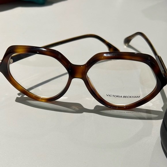 Victoria Beckham perfect oversized tortoiseshell eyeglasses frames with case - Picture 2 of 4